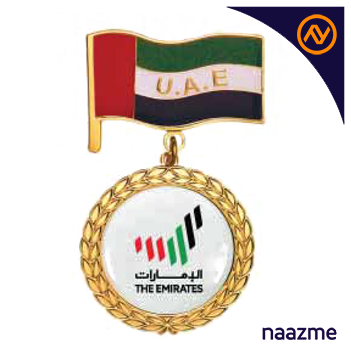 UAE flag medal round MNND-53